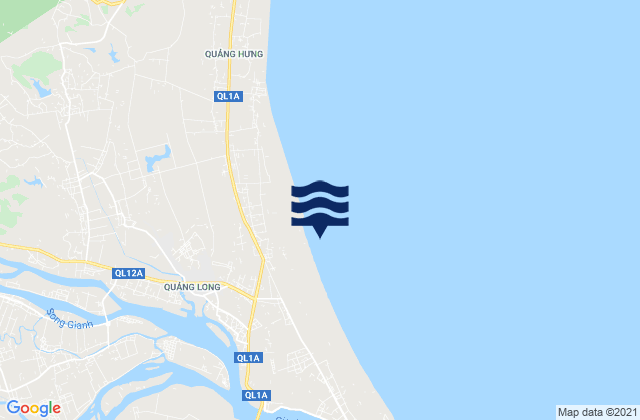 Karte der Gezeiten Ba Đồn, Vietnam