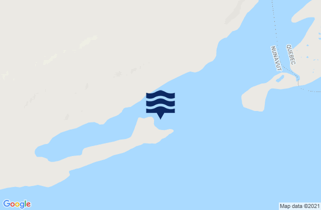 Karte der Gezeiten Babs Bay (Hudson Bay), Canada