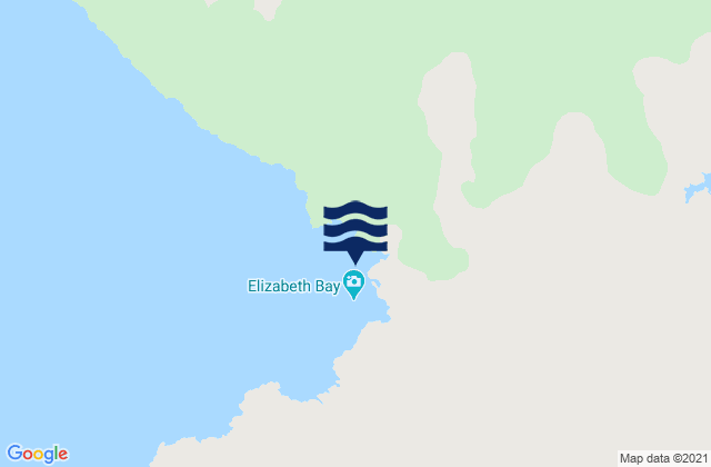 Karte der Gezeiten Bahia Isabela Isla Isabela, Ecuador