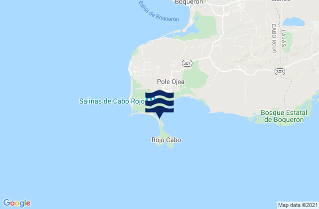 Karte der Gezeiten Bahia Salinas, Puerto Rico