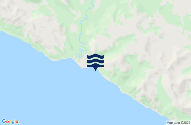 Karte der Gezeiten Bahia Snug, Chile