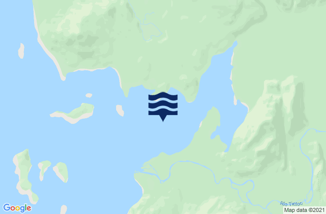 Karte der Gezeiten Bahia Tictoc, Chile