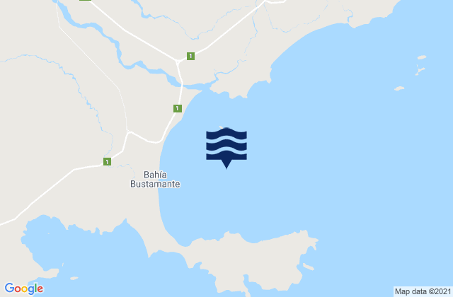 Karte der Gezeiten Bahía Bustamante, Argentina