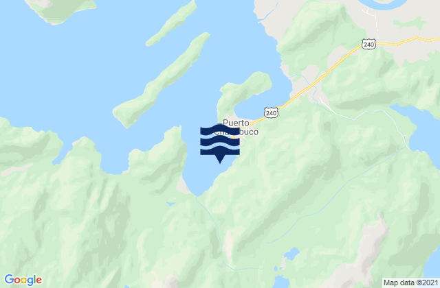 Karte der Gezeiten Bahía Chacabuco, Chile