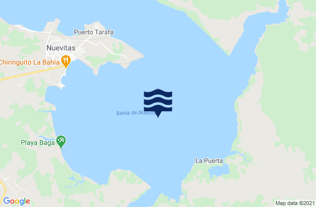 Karte der Gezeiten Bahía de Nuevitas, Cuba