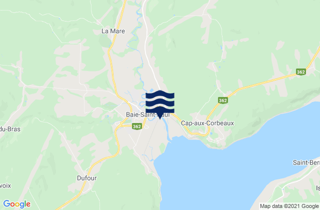 Karte der Gezeiten Baie-Saint-Paul, Canada