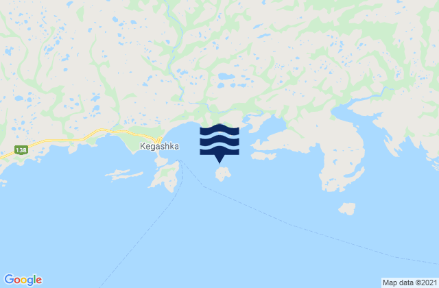 Karte der Gezeiten Baie de Kegaska, Canada