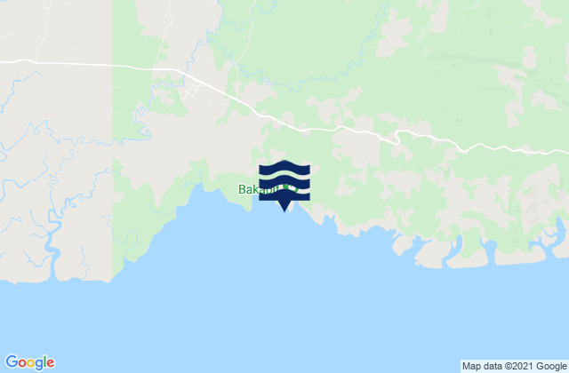 Karte der Gezeiten Bakapit (Darvel Bay), Malaysia