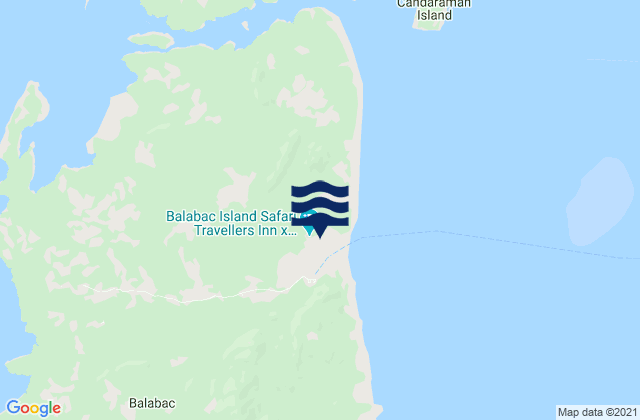 Karte der Gezeiten Balabac (Balabac Island), Malaysia