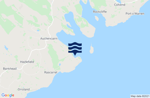 Karte der Gezeiten Balcary Bay, United Kingdom