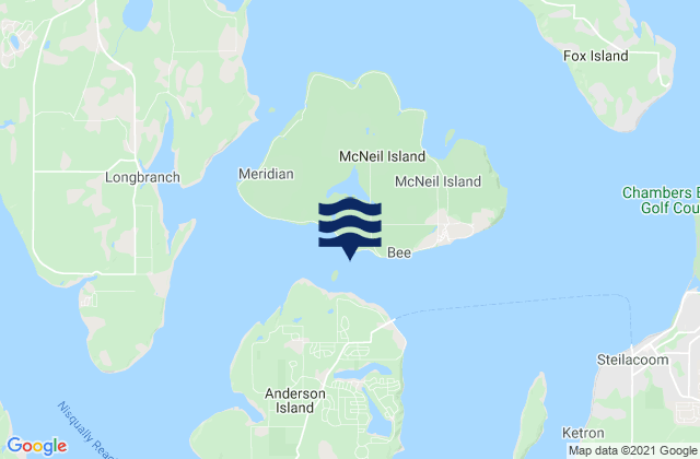 Karte der Gezeiten Balch Passage NE of Eagle Island, United States