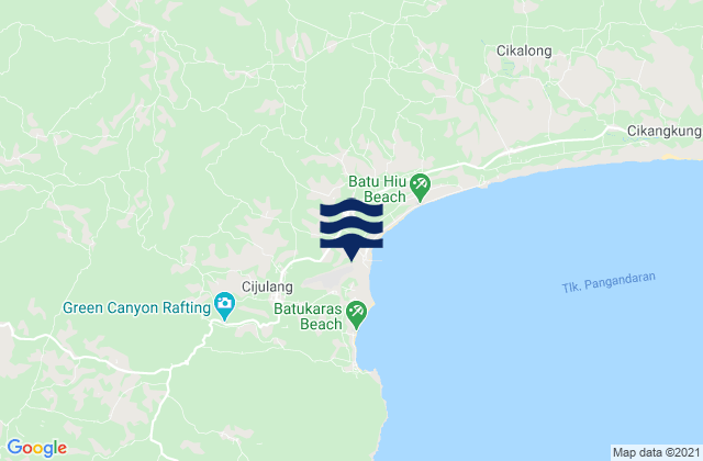 Karte der Gezeiten Balengbeng, Indonesia