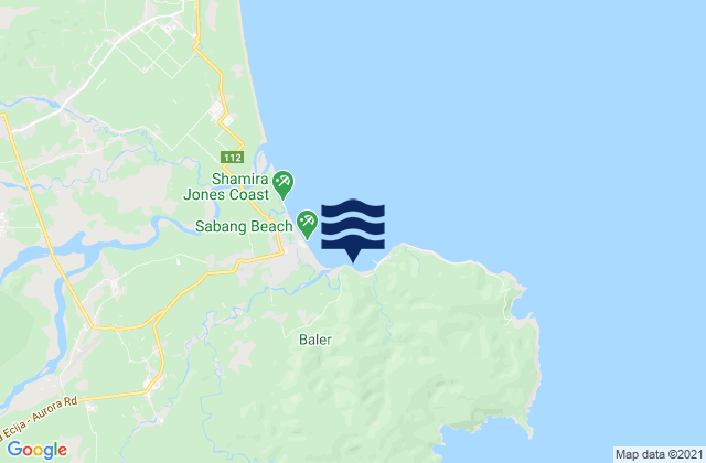 Karte der Gezeiten Baler Bay, Philippines