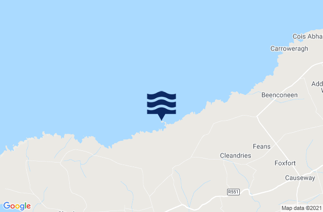 Karte der Gezeiten Ballingarry Island, Ireland