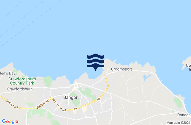 Karte der Gezeiten Ballyholme Bay, United Kingdom