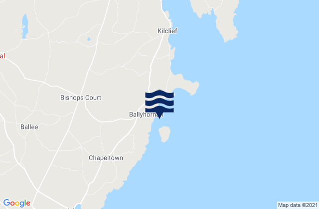 Karte der Gezeiten Ballyhornan Bay, United Kingdom