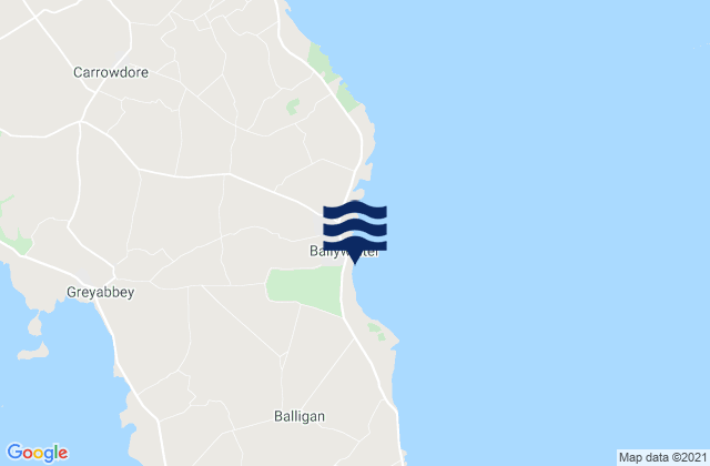 Karte der Gezeiten Ballywalter Beach, United Kingdom