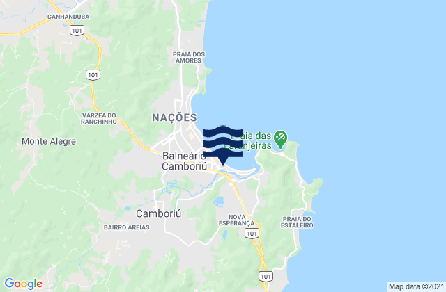 Karte der Gezeiten Balneário Camboriú, Brazil