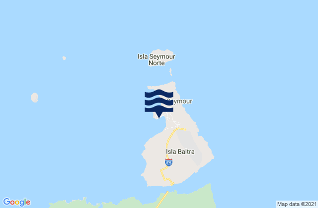 Karte der Gezeiten Baltra (Galapagos Is.), Ecuador