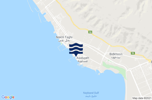 Karte der Gezeiten Bandar-e ‘Asalūyeh, Iran