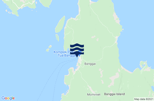 Karte der Gezeiten Banggai, Indonesia