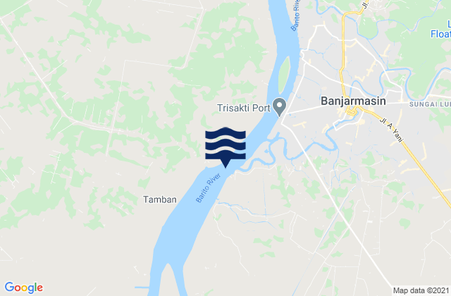 Karte der Gezeiten Banjermasin (Martapura River), Indonesia