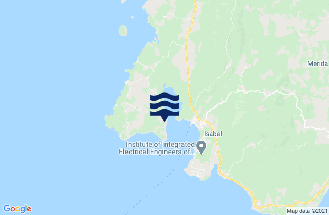 Karte der Gezeiten Bantiqui, Philippines