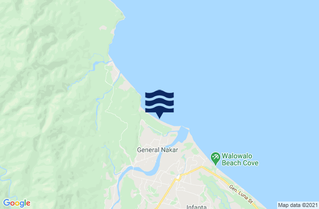 Karte der Gezeiten Banugao, Philippines
