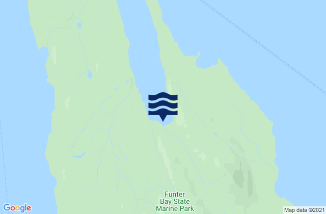 Karte der Gezeiten Barlow Cove Mansfield Peninsula, United States