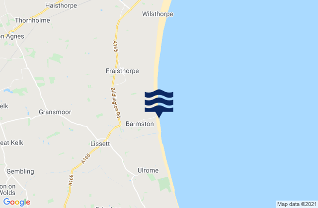 Karte der Gezeiten Barmston Beach, United Kingdom