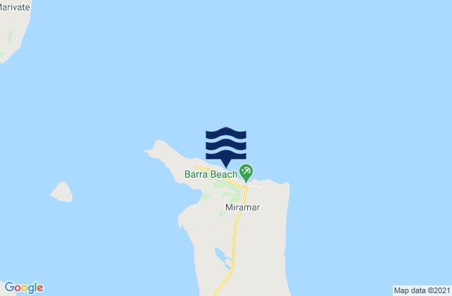 Karte der Gezeiten Barra Beach, Mozambique