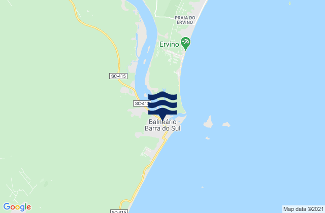 Karte der Gezeiten Barra do Sul, Brazil