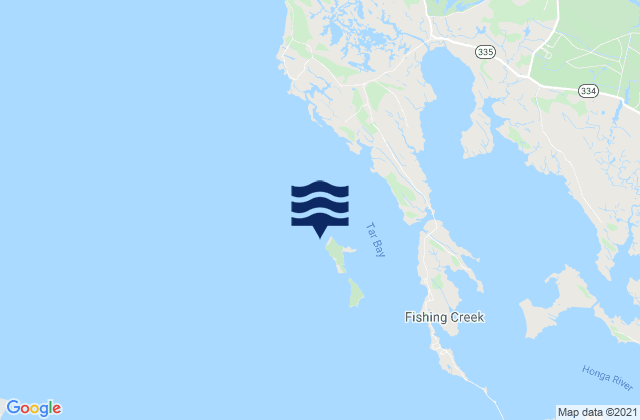 Karte der Gezeiten Barren Island, United States