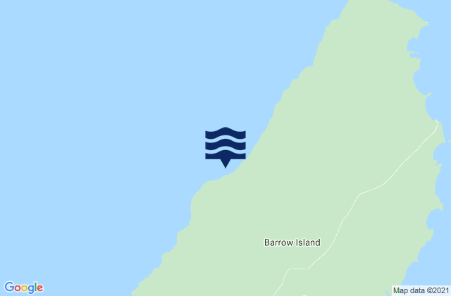 Karte der Gezeiten Barrow Island, Australia