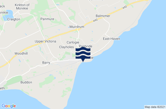 Karte der Gezeiten Barry Sands Beach, United Kingdom