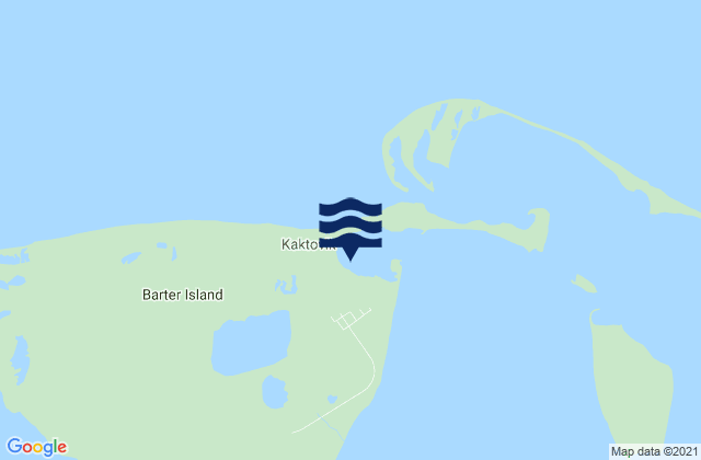 Karte der Gezeiten Barter Island, United States