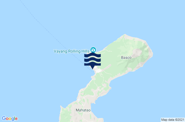 Karte der Gezeiten Basco Batan Isl, Philippines