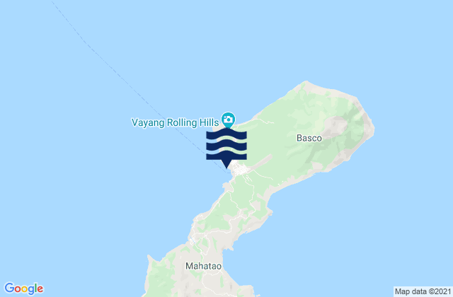 Karte der Gezeiten Basco, Philippines