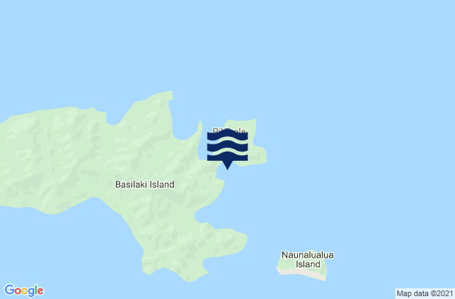 Karte der Gezeiten Basilaki, Papua New Guinea