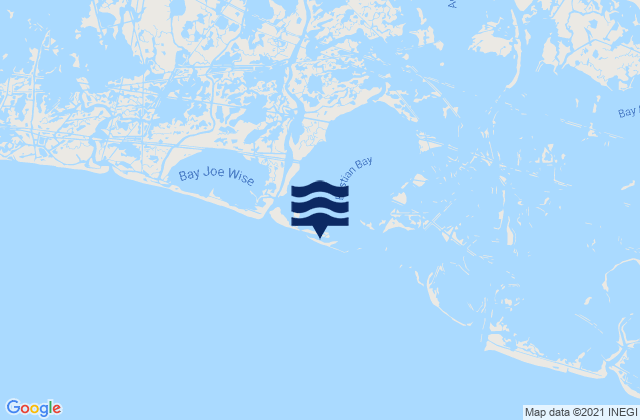 Karte der Gezeiten Bastian Island, United States