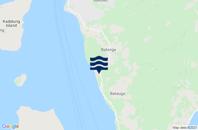 Karte der Gezeiten Batauga, Indonesia