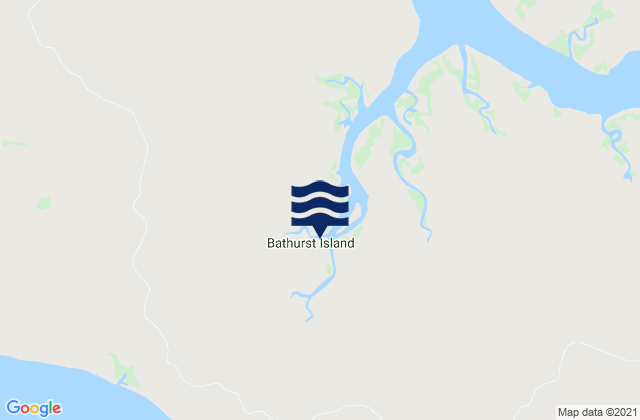 Karte der Gezeiten Bathurst Island, Australia