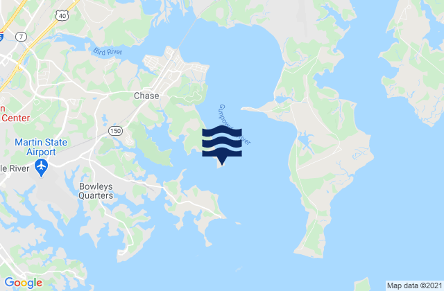 Karte der Gezeiten Battery Point, United States