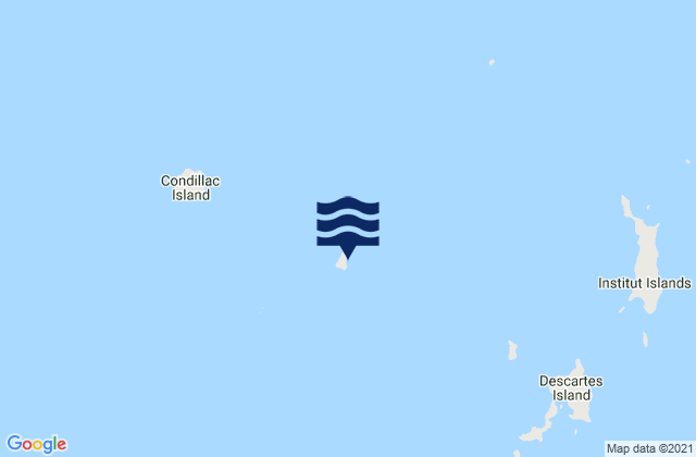 Karte der Gezeiten Baudin Island, Australia