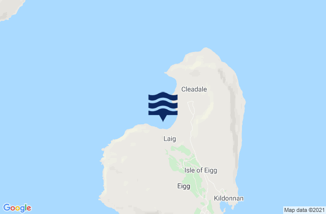 Karte der Gezeiten Bay Of Laig, United Kingdom