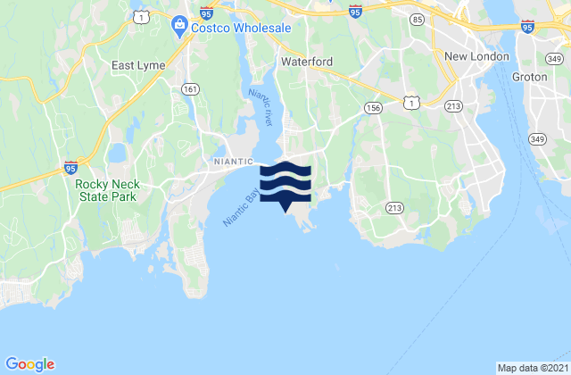 Karte der Gezeiten Bay Point, United States