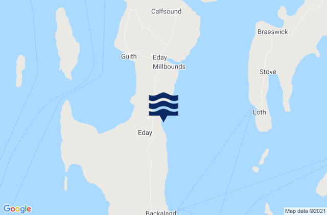 Karte der Gezeiten Bay of Icevay, United Kingdom