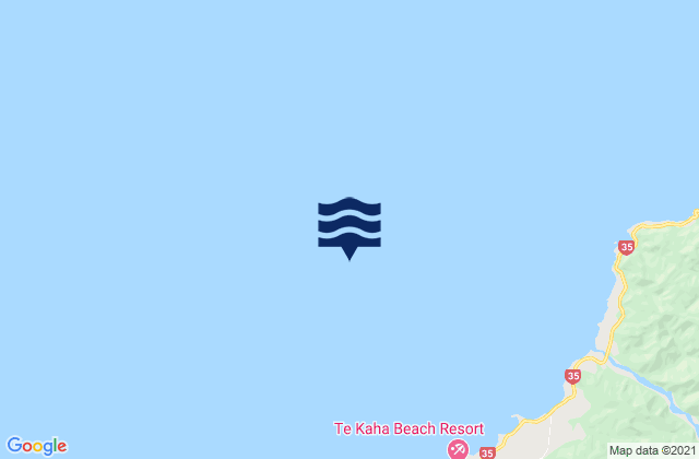 Karte der Gezeiten Bay of Plenty, New Zealand