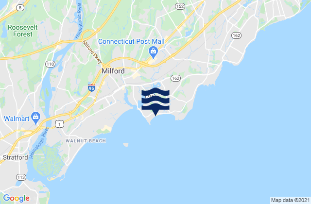 Karte der Gezeiten Bayview Beach, United States
