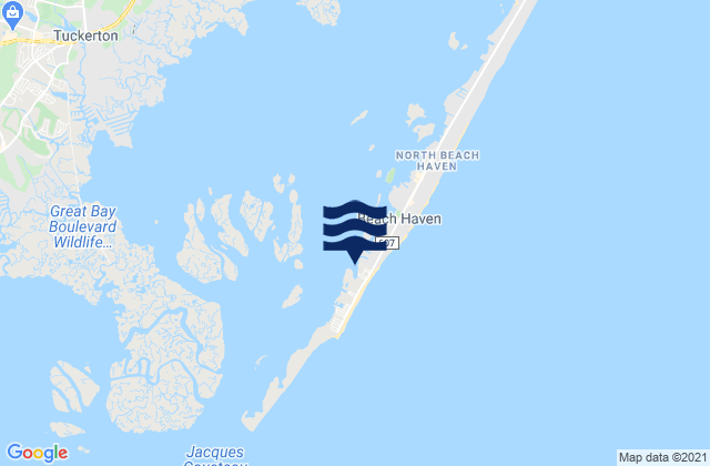 Karte der Gezeiten Beach Haven Coast Guard Station, United States